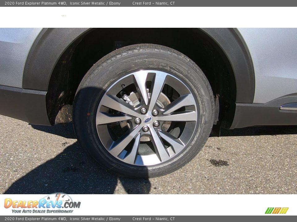 2020 Ford Explorer Platinum 4WD Iconic Silver Metallic / Ebony Photo #22