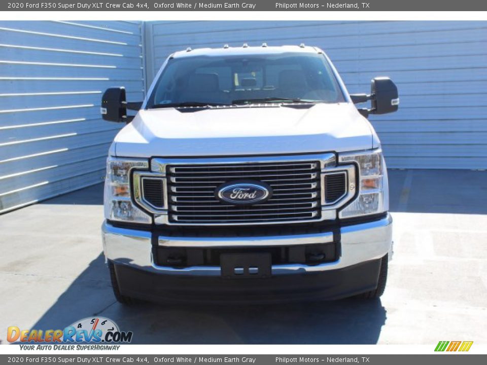2020 Ford F350 Super Duty XLT Crew Cab 4x4 Oxford White / Medium Earth Gray Photo #3