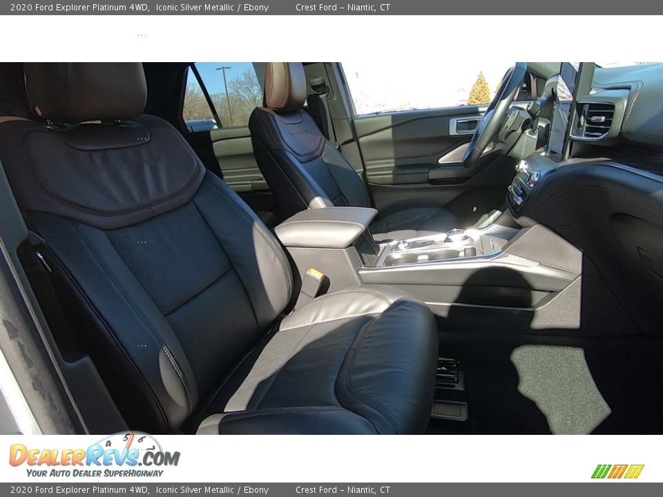 2020 Ford Explorer Platinum 4WD Iconic Silver Metallic / Ebony Photo #25