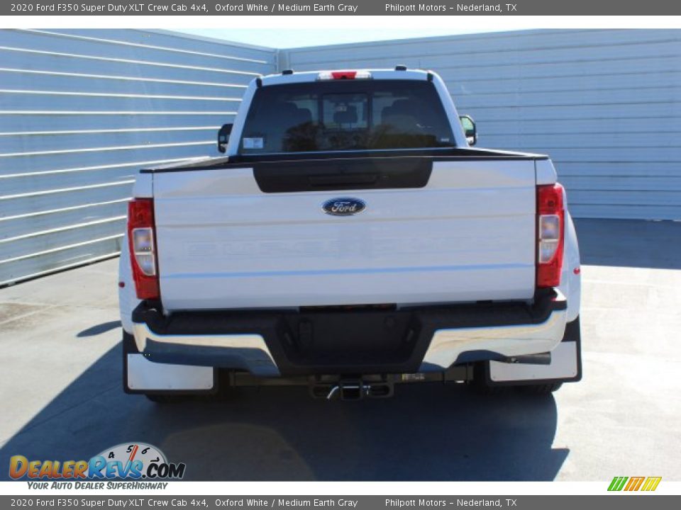 2020 Ford F350 Super Duty XLT Crew Cab 4x4 Oxford White / Medium Earth Gray Photo #6