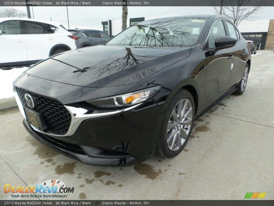 2020 Mazda MAZDA3 Sedan Jet Black Mica / Black Photo #3