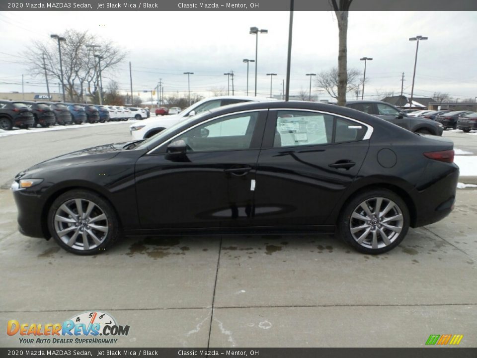 2020 Mazda MAZDA3 Sedan Jet Black Mica / Black Photo #4