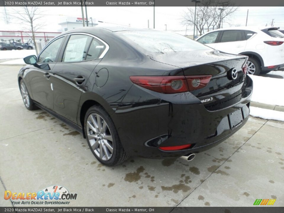 2020 Mazda MAZDA3 Sedan Jet Black Mica / Black Photo #5