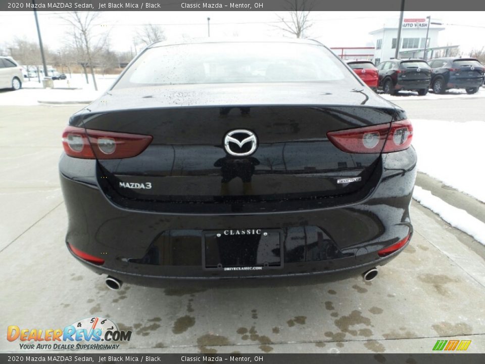 2020 Mazda MAZDA3 Sedan Jet Black Mica / Black Photo #6