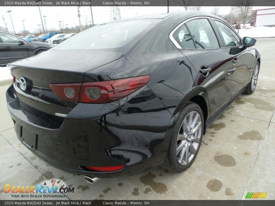 2020 Mazda MAZDA3 Sedan Jet Black Mica / Black Photo #7