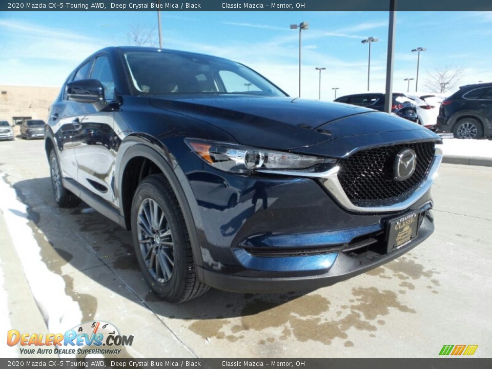 2020 Mazda CX-5 Touring AWD Deep Crystal Blue Mica / Black Photo #1
