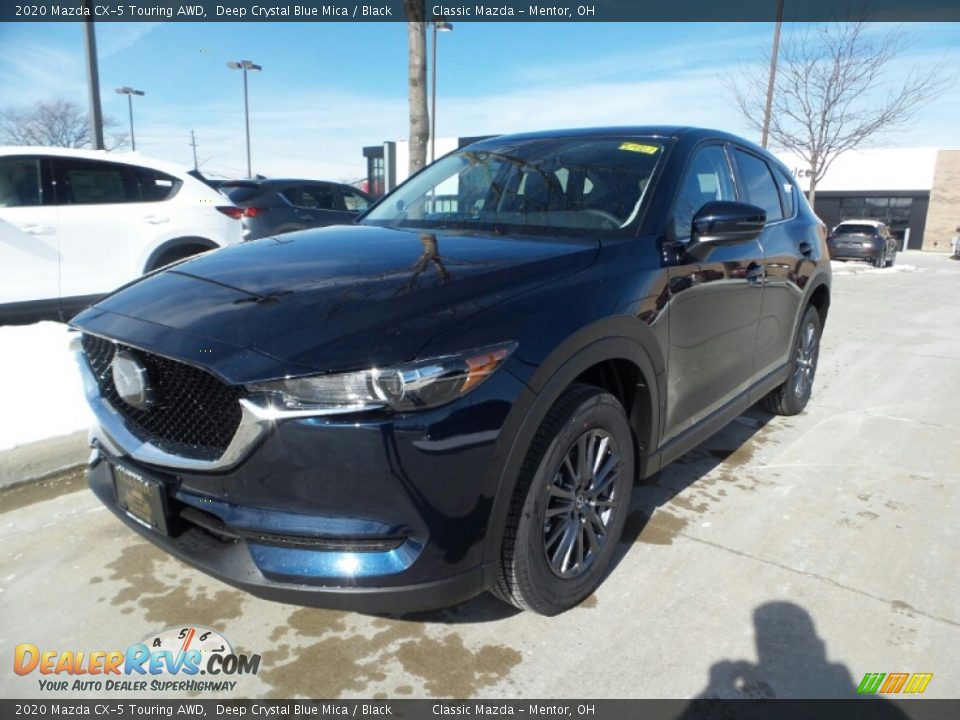2020 Mazda CX-5 Touring AWD Deep Crystal Blue Mica / Black Photo #3