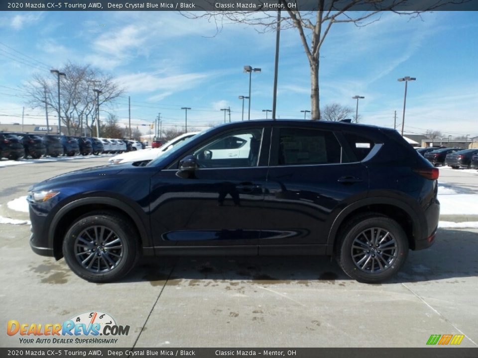 2020 Mazda CX-5 Touring AWD Deep Crystal Blue Mica / Black Photo #4