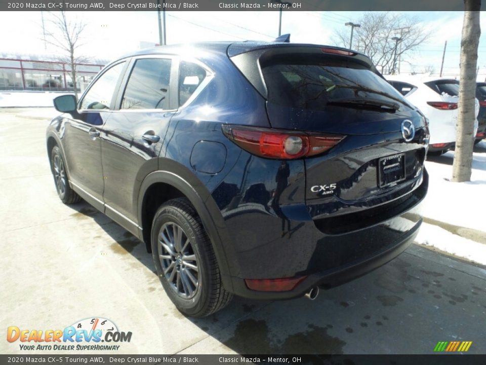 2020 Mazda CX-5 Touring AWD Deep Crystal Blue Mica / Black Photo #5