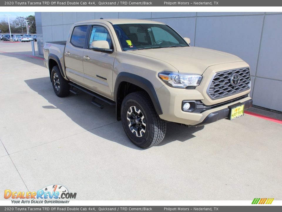 2020 Toyota Tacoma TRD Off Road Double Cab 4x4 Quicksand / TRD Cement/Black Photo #2
