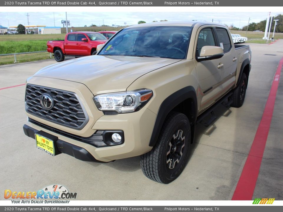 2020 Toyota Tacoma TRD Off Road Double Cab 4x4 Quicksand / TRD Cement/Black Photo #4