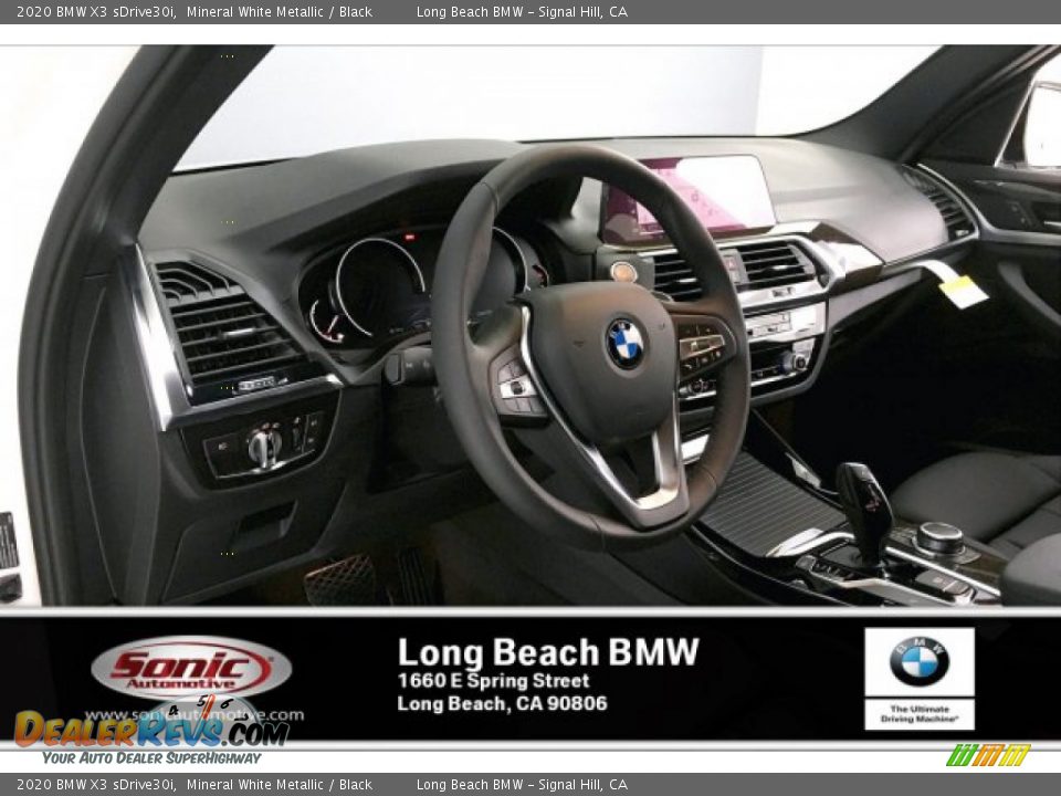 2020 BMW X3 sDrive30i Mineral White Metallic / Black Photo #4
