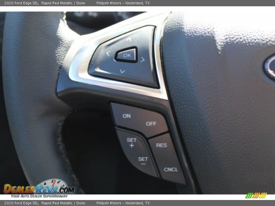 2020 Ford Edge SEL Rapid Red Metallic / Dune Photo #11