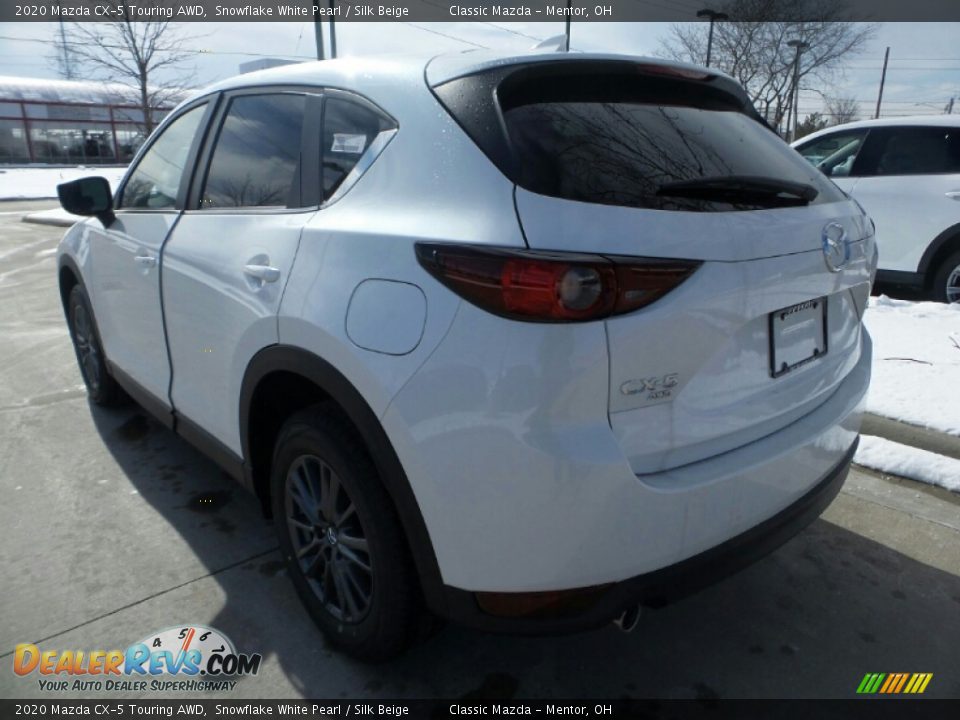 2020 Mazda CX-5 Touring AWD Snowflake White Pearl / Silk Beige Photo #5