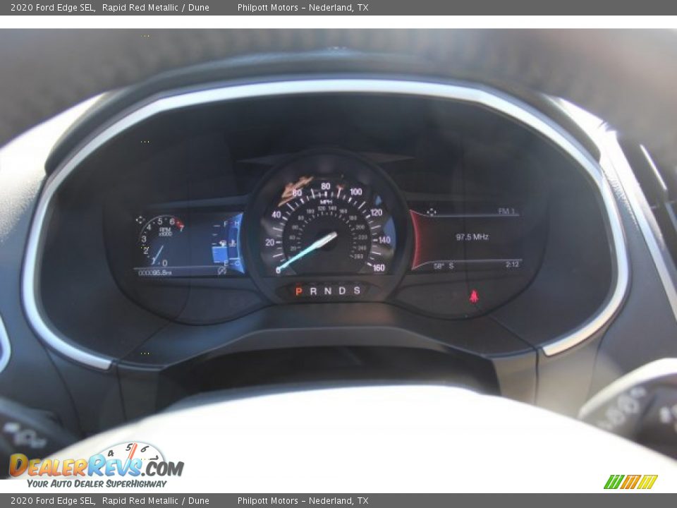 2020 Ford Edge SEL Rapid Red Metallic / Dune Photo #13