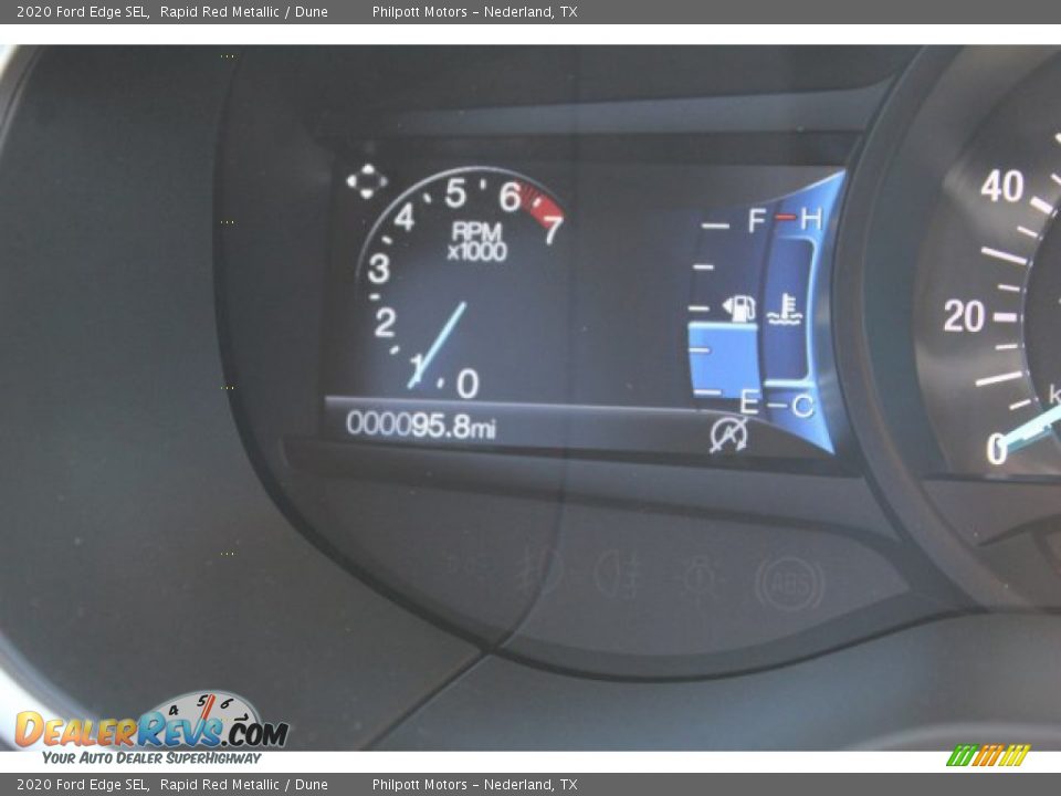 2020 Ford Edge SEL Rapid Red Metallic / Dune Photo #14