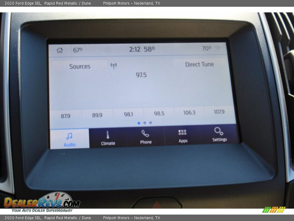 2020 Ford Edge SEL Rapid Red Metallic / Dune Photo #15