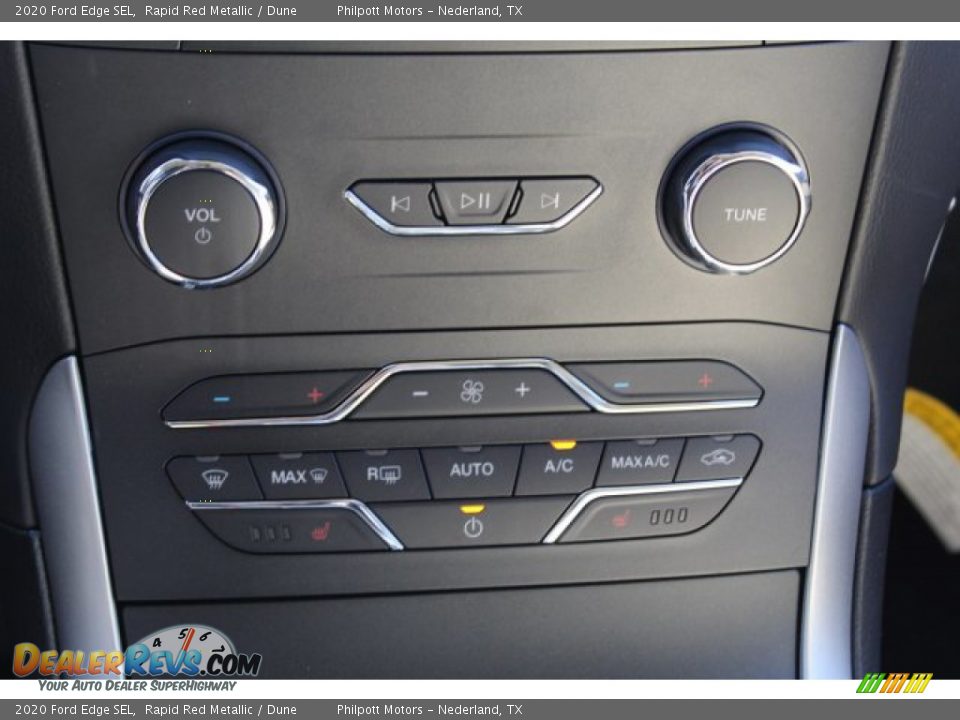 2020 Ford Edge SEL Rapid Red Metallic / Dune Photo #16