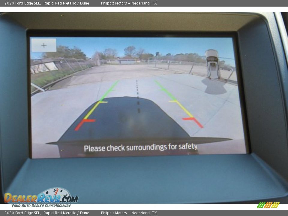 2020 Ford Edge SEL Rapid Red Metallic / Dune Photo #18