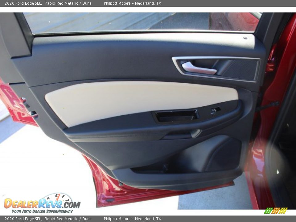 2020 Ford Edge SEL Rapid Red Metallic / Dune Photo #19