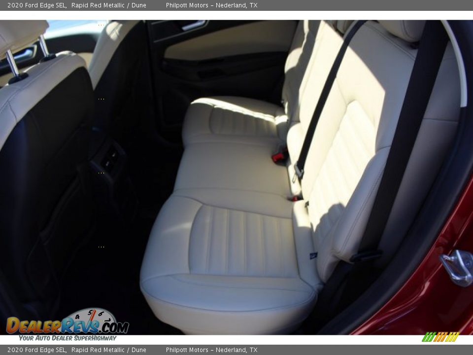 2020 Ford Edge SEL Rapid Red Metallic / Dune Photo #20