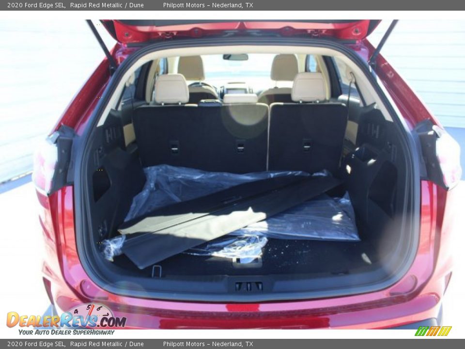 2020 Ford Edge SEL Rapid Red Metallic / Dune Photo #24
