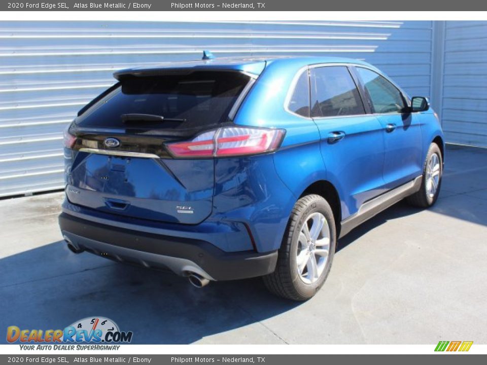 2020 Ford Edge SEL Atlas Blue Metallic / Ebony Photo #8