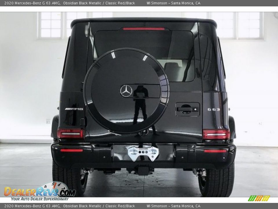 2020 Mercedes-Benz G 63 AMG Obsidian Black Metallic / Classic Red/Black Photo #3