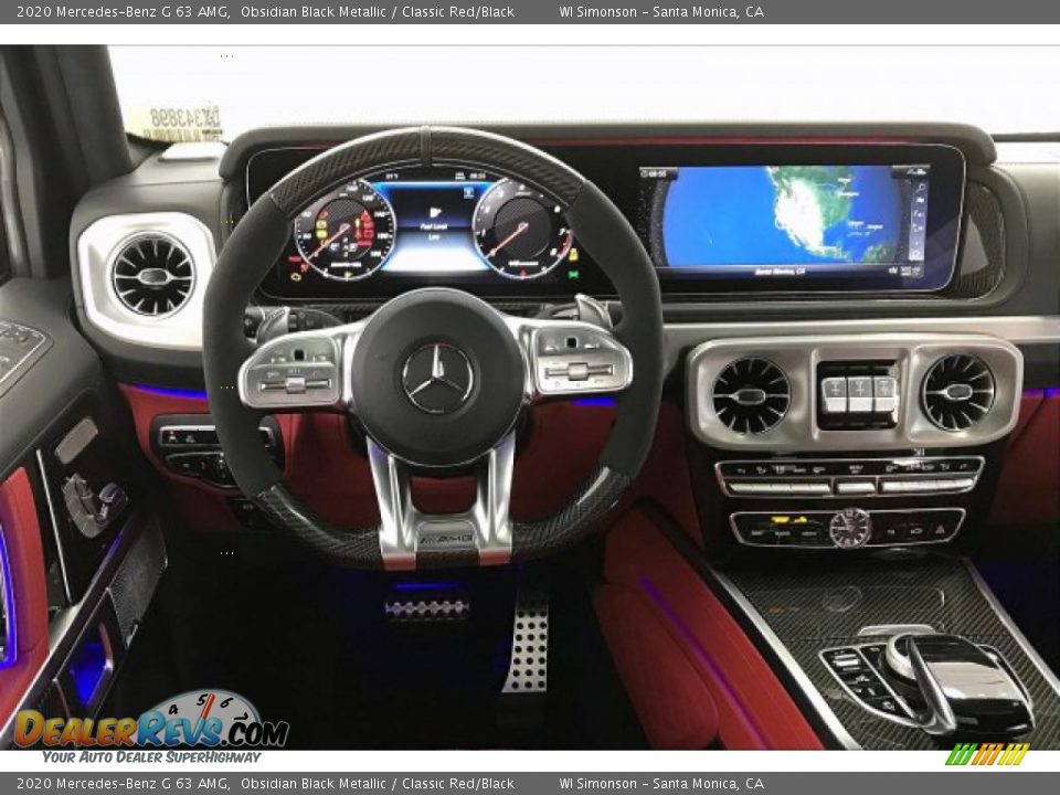 2020 Mercedes-Benz G 63 AMG Obsidian Black Metallic / Classic Red/Black Photo #4