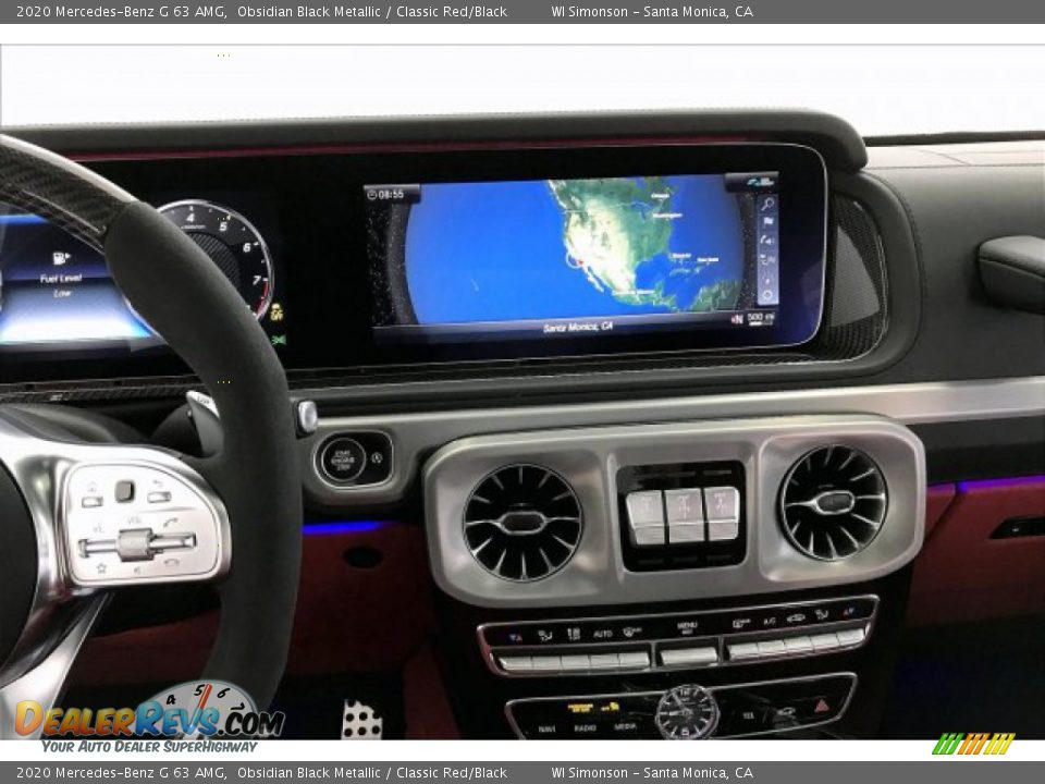2020 Mercedes-Benz G 63 AMG Obsidian Black Metallic / Classic Red/Black Photo #5