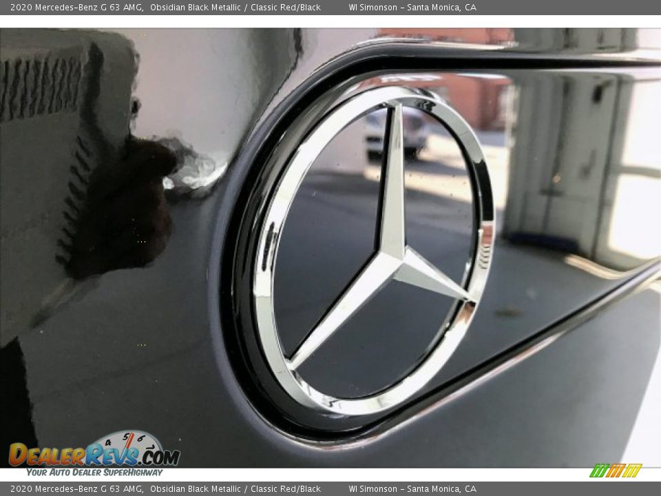 2020 Mercedes-Benz G 63 AMG Obsidian Black Metallic / Classic Red/Black Photo #7