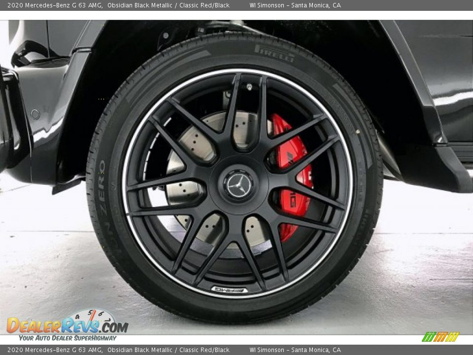 2020 Mercedes-Benz G 63 AMG Obsidian Black Metallic / Classic Red/Black Photo #8