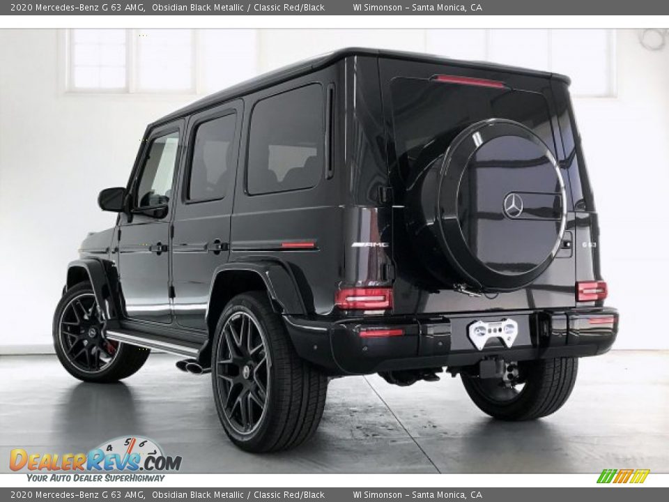 2020 Mercedes-Benz G 63 AMG Obsidian Black Metallic / Classic Red/Black Photo #10