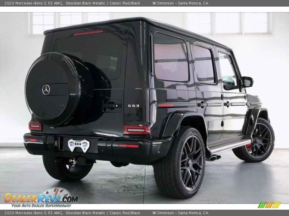 2020 Mercedes-Benz G 63 AMG Obsidian Black Metallic / Classic Red/Black Photo #16