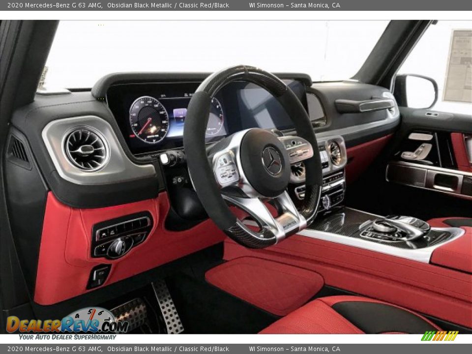 2020 Mercedes-Benz G 63 AMG Obsidian Black Metallic / Classic Red/Black Photo #22