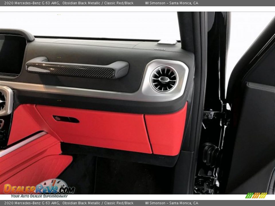 2020 Mercedes-Benz G 63 AMG Obsidian Black Metallic / Classic Red/Black Photo #28