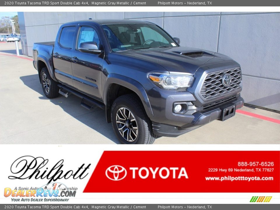 2020 Toyota Tacoma TRD Sport Double Cab 4x4 Magnetic Gray Metallic / Cement Photo #1