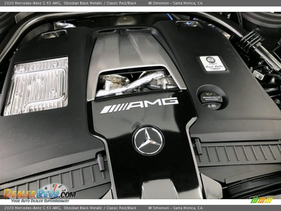 2020 Mercedes-Benz G 63 AMG Obsidian Black Metallic / Classic Red/Black Photo #31