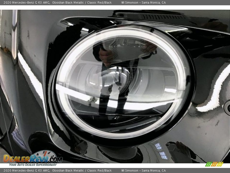2020 Mercedes-Benz G 63 AMG Obsidian Black Metallic / Classic Red/Black Photo #32