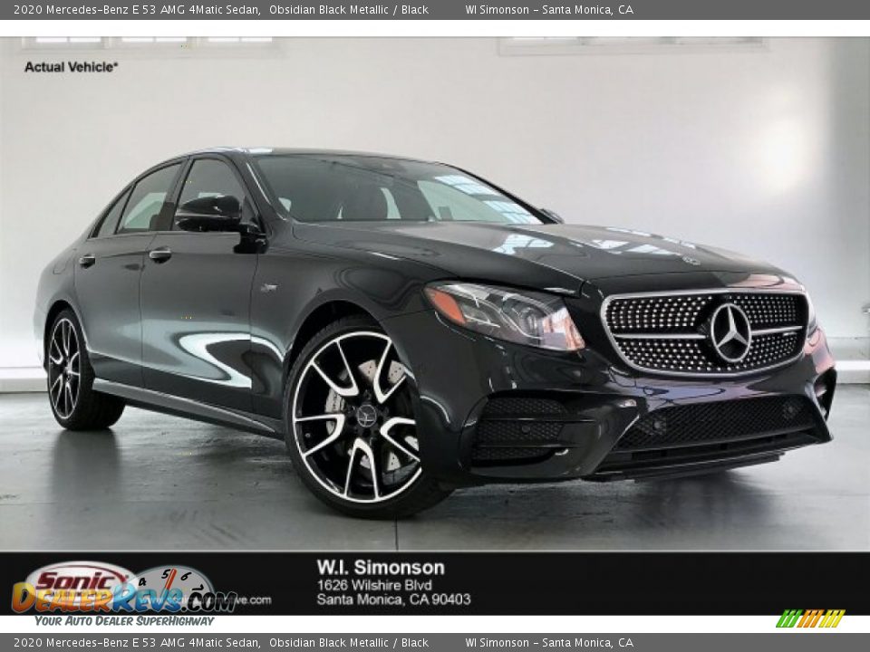 2020 Mercedes-Benz E 53 AMG 4Matic Sedan Obsidian Black Metallic / Black Photo #1