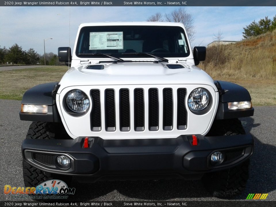 2020 Jeep Wrangler Unlimited Rubicon 4x4 Bright White / Black Photo #3