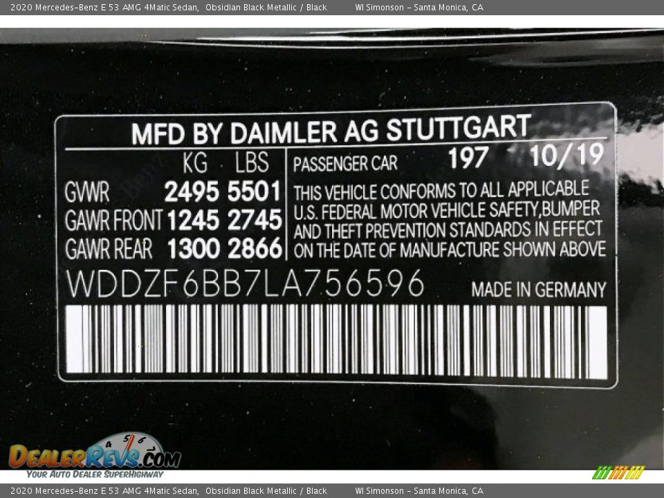 2020 Mercedes-Benz E 53 AMG 4Matic Sedan Obsidian Black Metallic / Black Photo #24