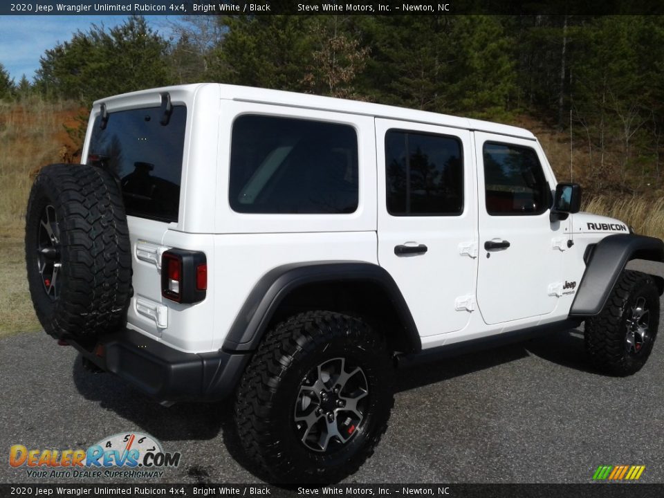 2020 Jeep Wrangler Unlimited Rubicon 4x4 Bright White / Black Photo #6