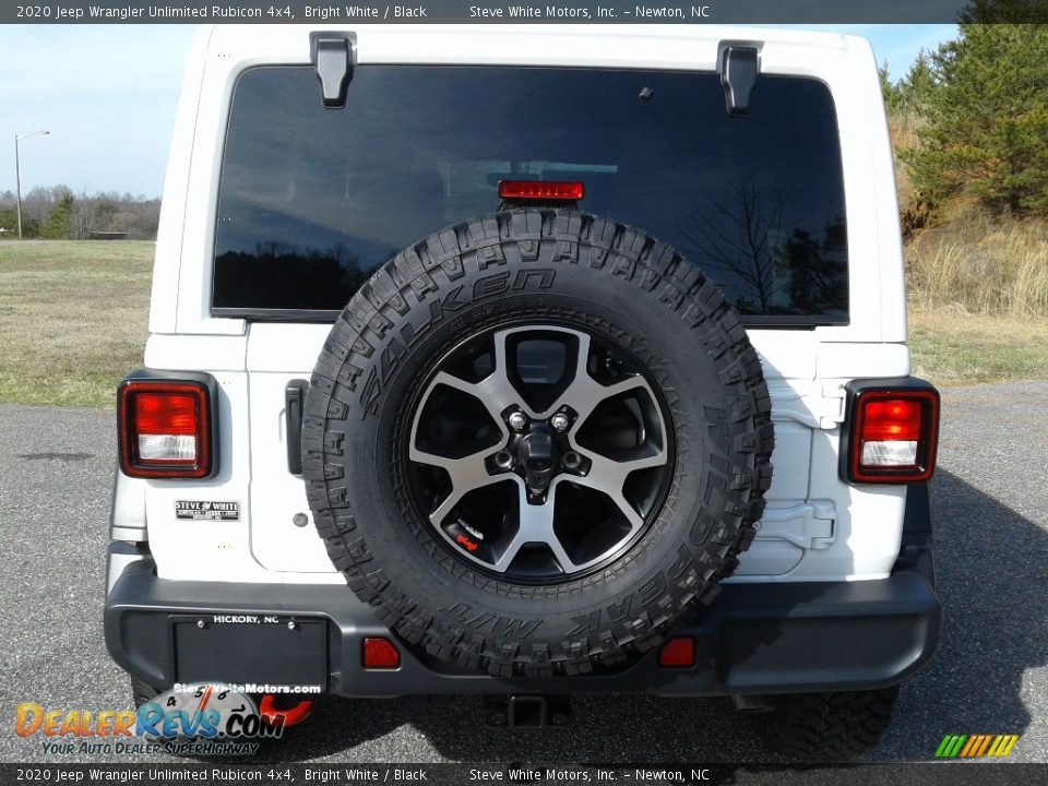 2020 Jeep Wrangler Unlimited Rubicon 4x4 Bright White / Black Photo #7