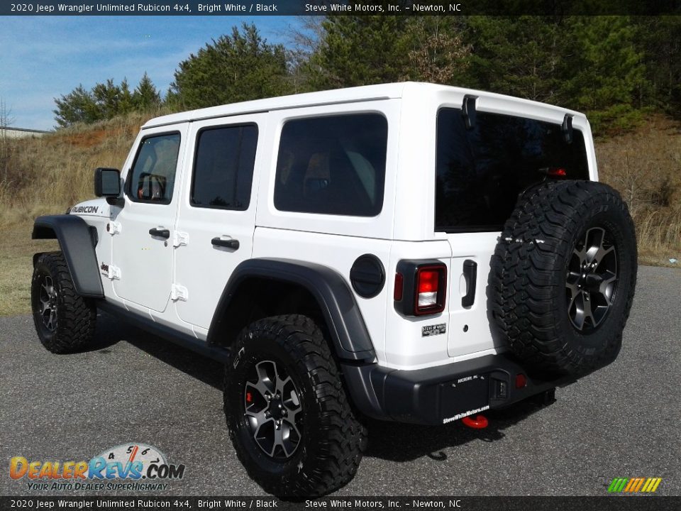 2020 Jeep Wrangler Unlimited Rubicon 4x4 Bright White / Black Photo #8
