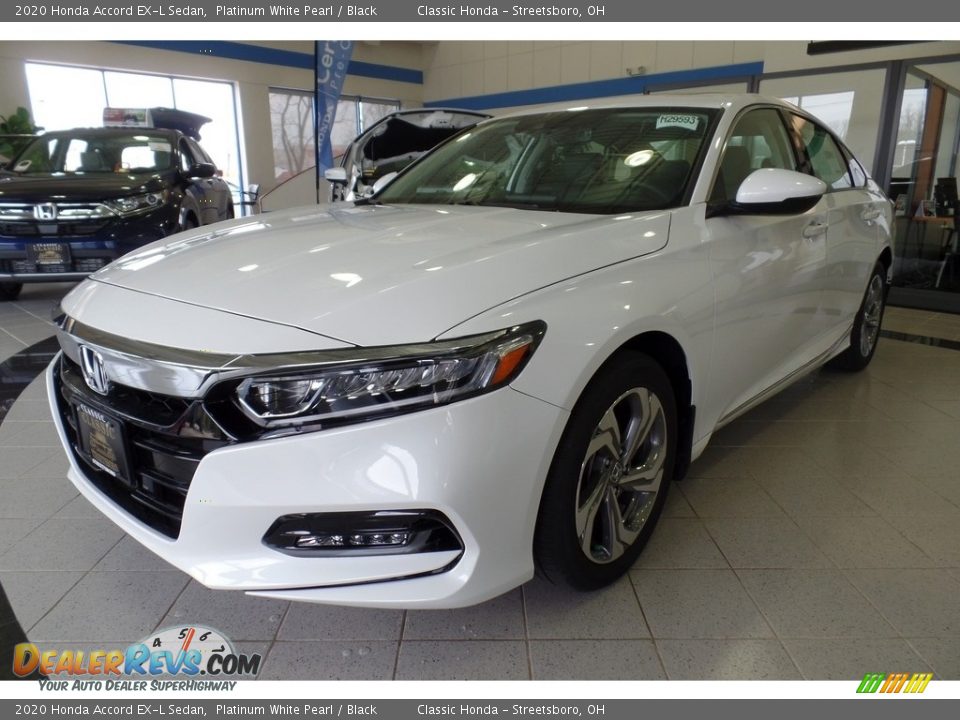 2020 Honda Accord EX-L Sedan Platinum White Pearl / Black Photo #1