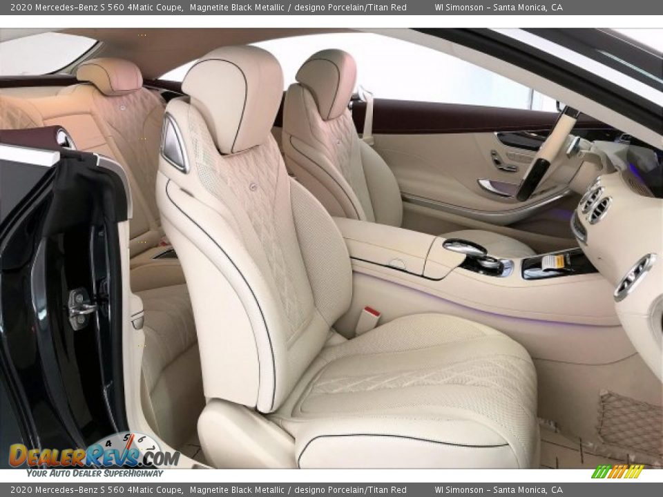 designo Porcelain/Titan Red Interior - 2020 Mercedes-Benz S 560 4Matic Coupe Photo #6