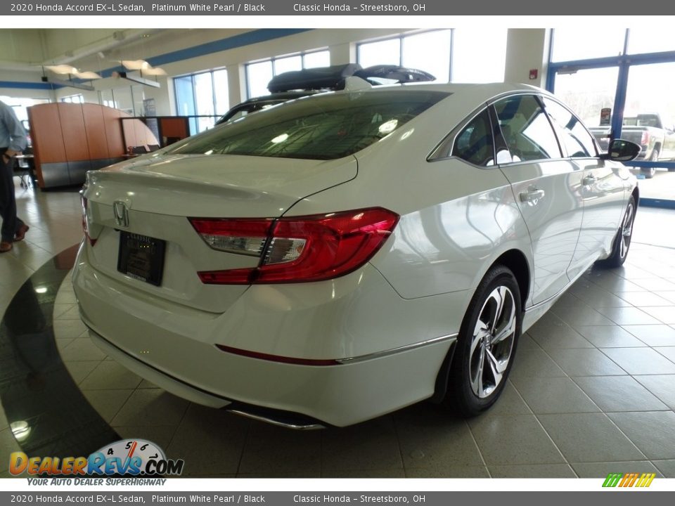 2020 Honda Accord EX-L Sedan Platinum White Pearl / Black Photo #5