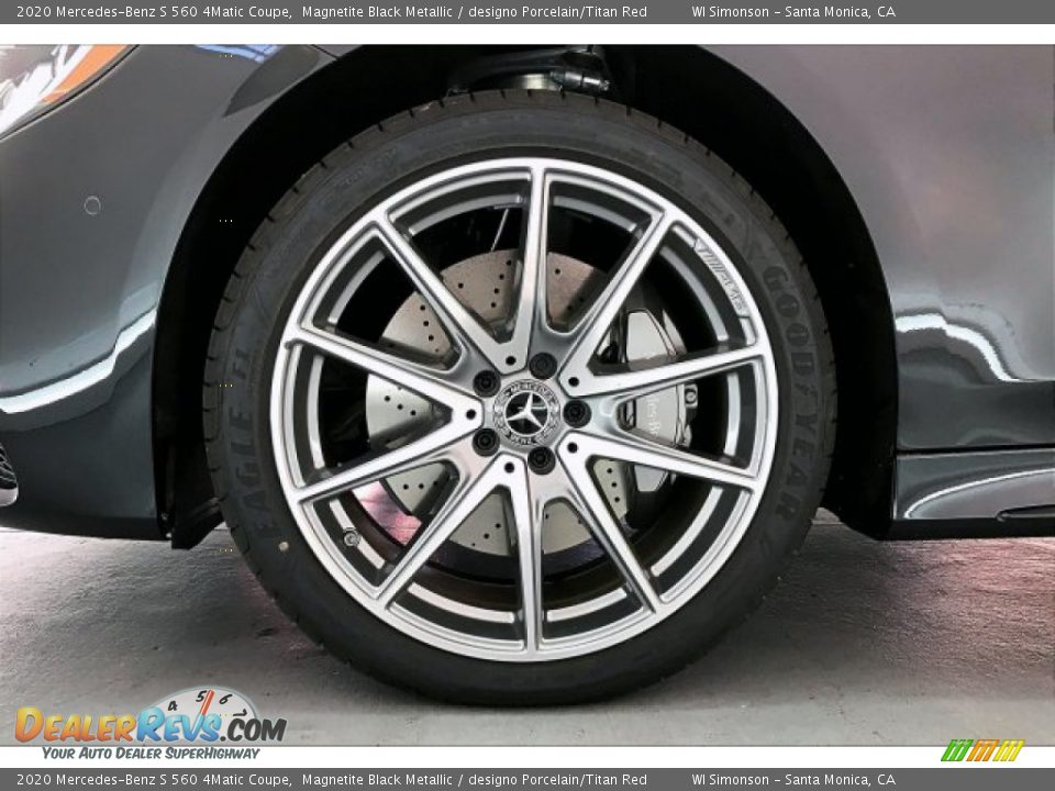 2020 Mercedes-Benz S 560 4Matic Coupe Magnetite Black Metallic / designo Porcelain/Titan Red Photo #8