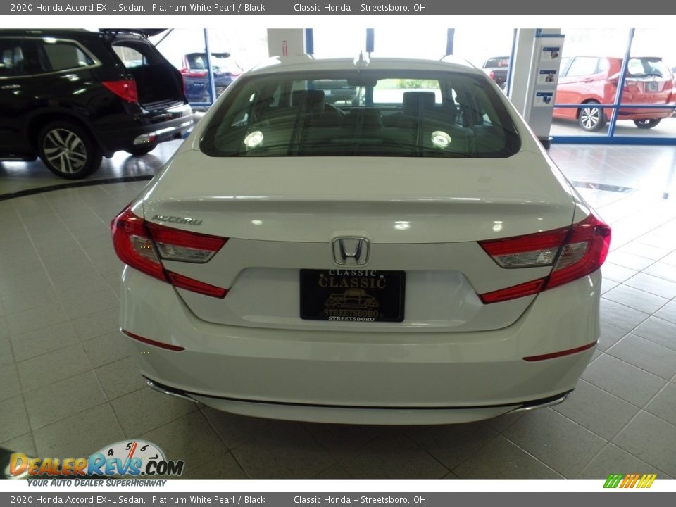 2020 Honda Accord EX-L Sedan Platinum White Pearl / Black Photo #6